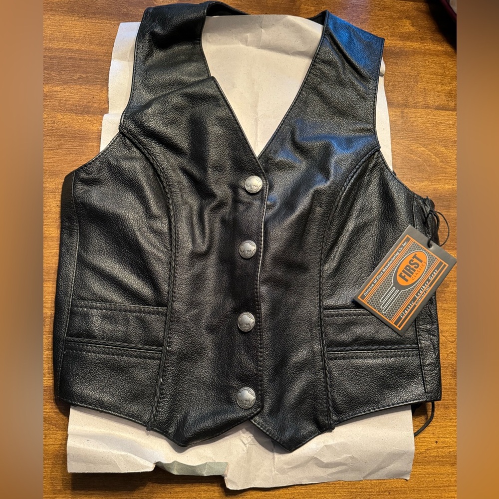First Classics Leather Vest NWT - Women’s Medium